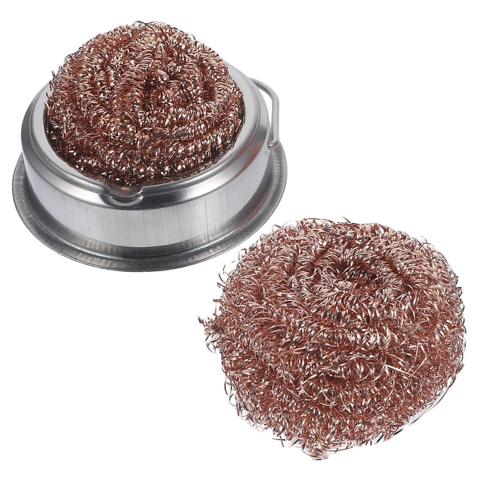 Soldering Tip Cleaner with Wire Cleaning Ball, HeatResistant Base for Efficient Oxidation Removal