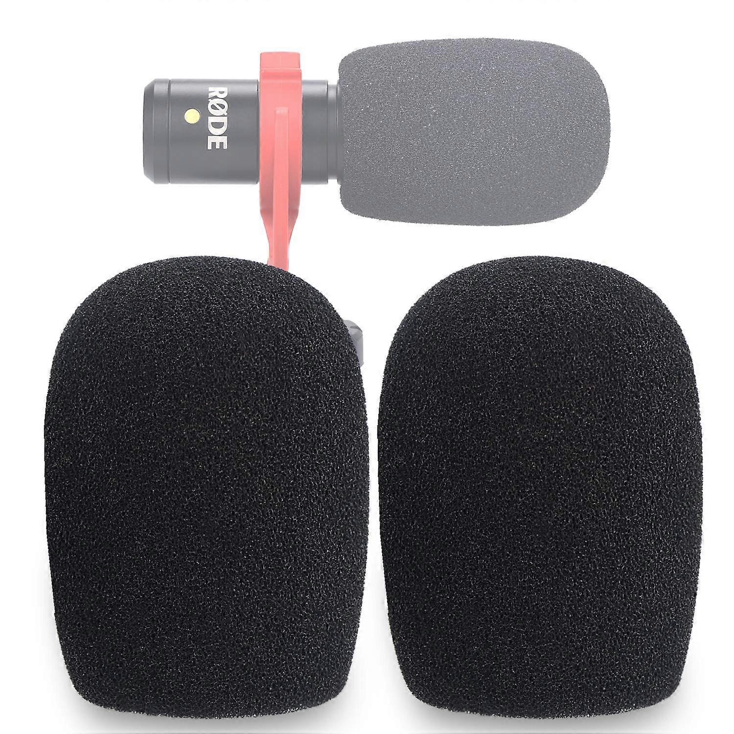 Windscreen Foam Cover 2 Pack for Rode VideoMicro, Noise Reduction Pop Filter for Outdoor Recording