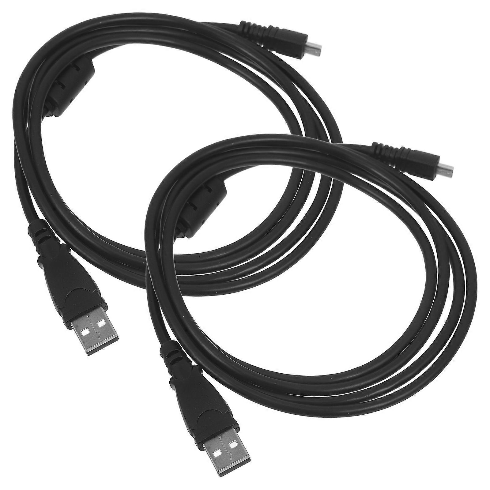 Data Cable Mini USB Camera Charging Cable for Home 2Pcs Compatible Connector