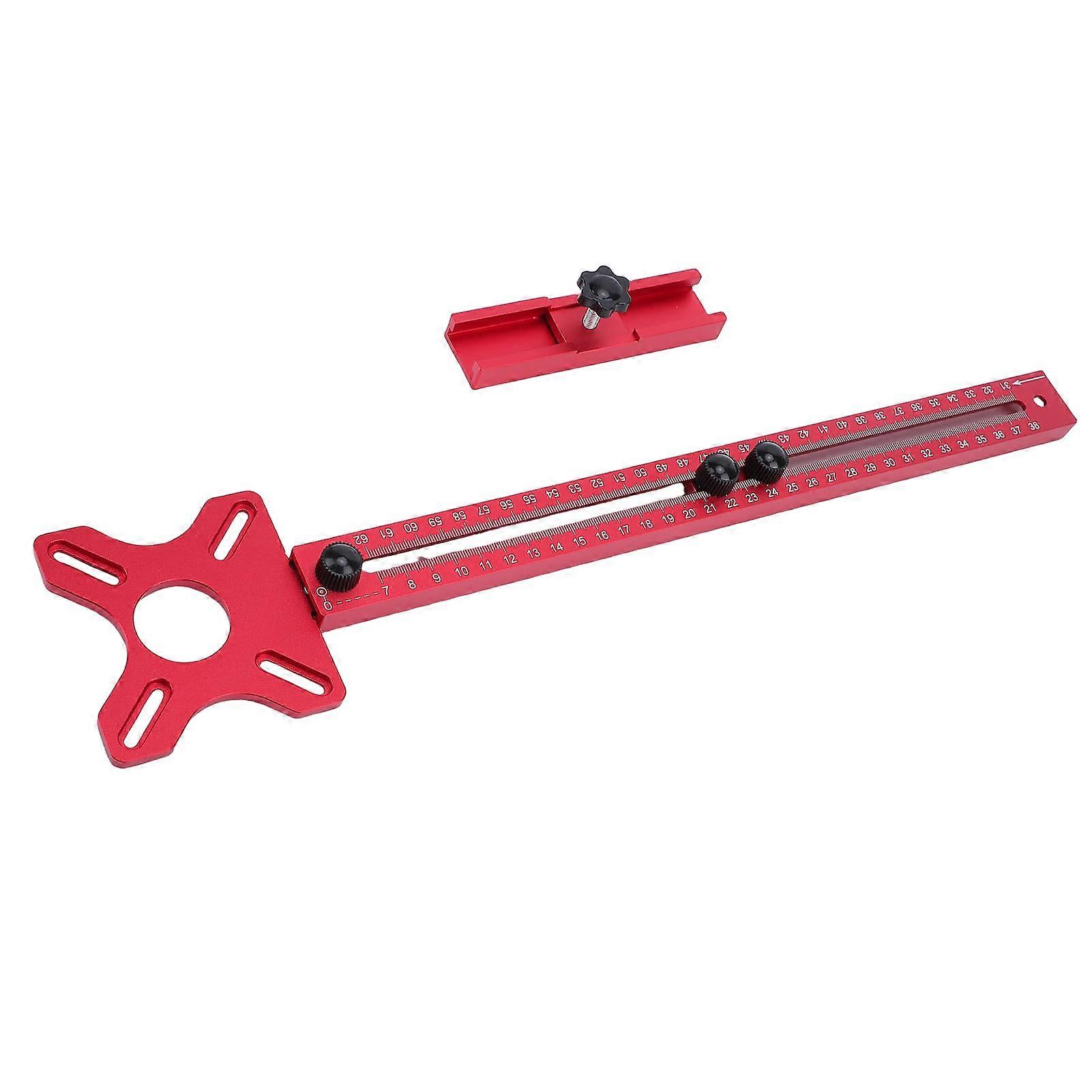 Woodworking Router Jig with Precision Dual Scale, 3in1 Adjustable Circle Cutting for MDF and Solid Wood