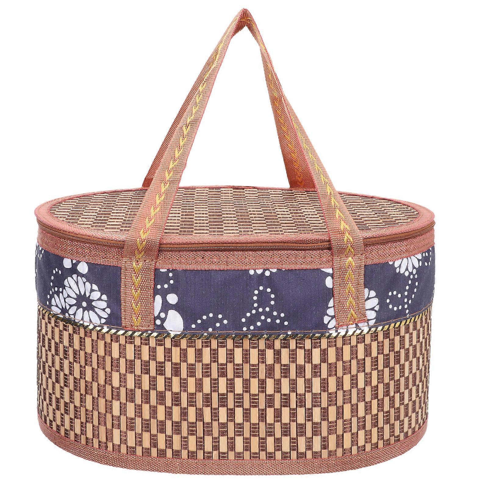 Crabs Storage Basket Bamboo Woven Basket for Storage Practical Use