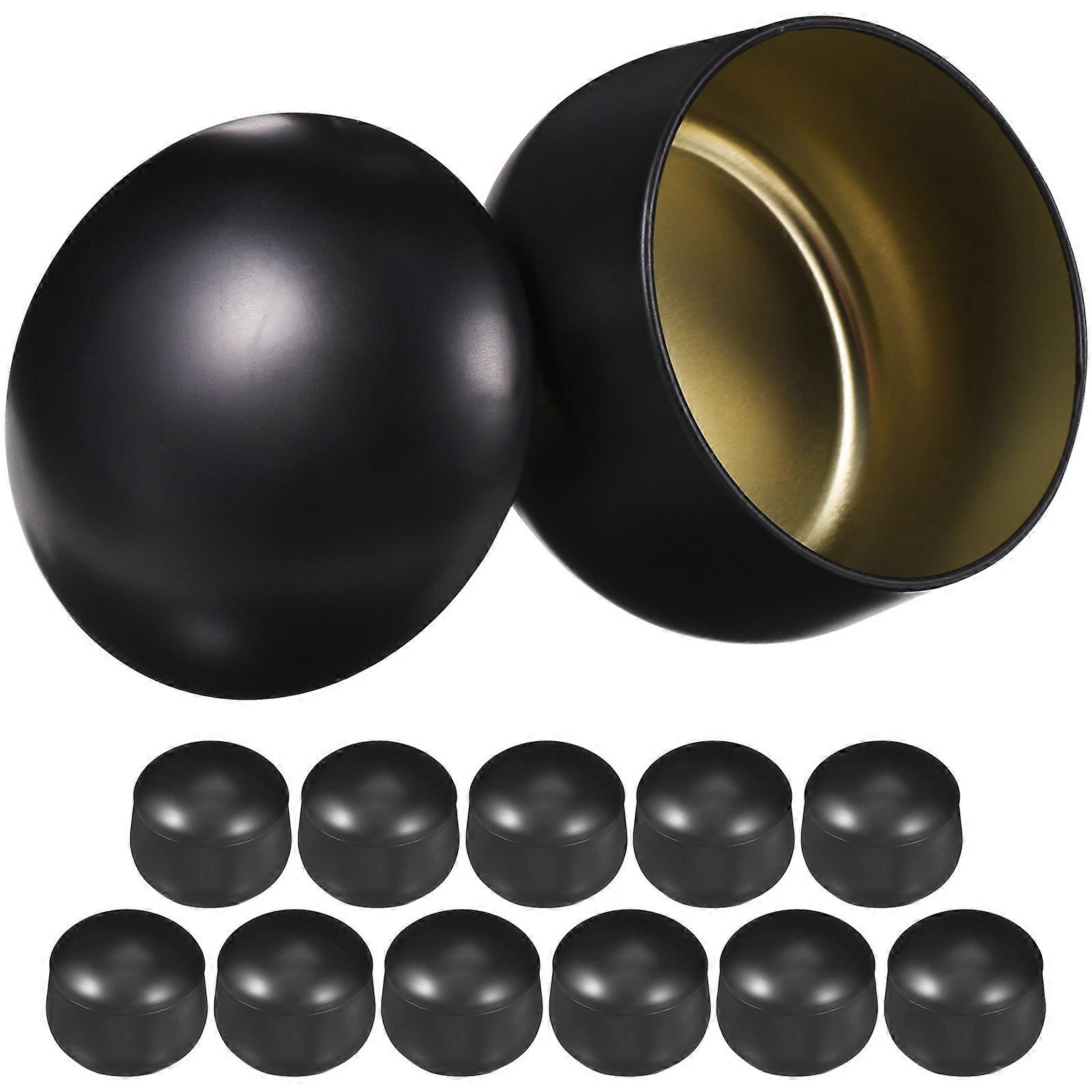 Tinplate Containers Small Tins With Lids Tea Leaf Preservation 12Pcs