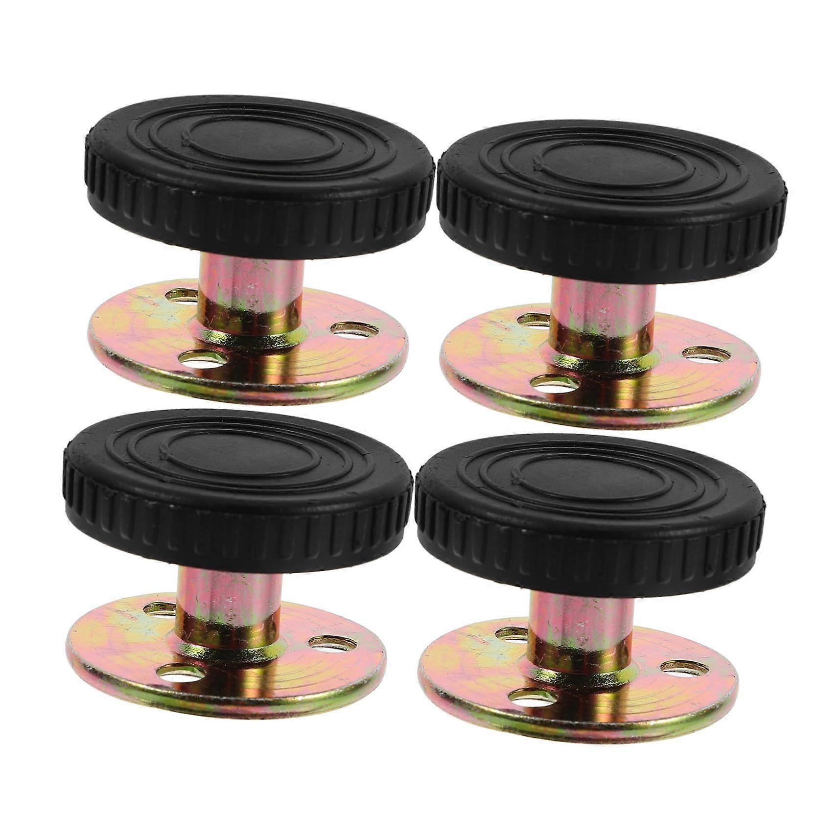 4pcs Adjustable Bed Frame Wall Protector and Metal Bed Stabilizer for Noise Reduction
