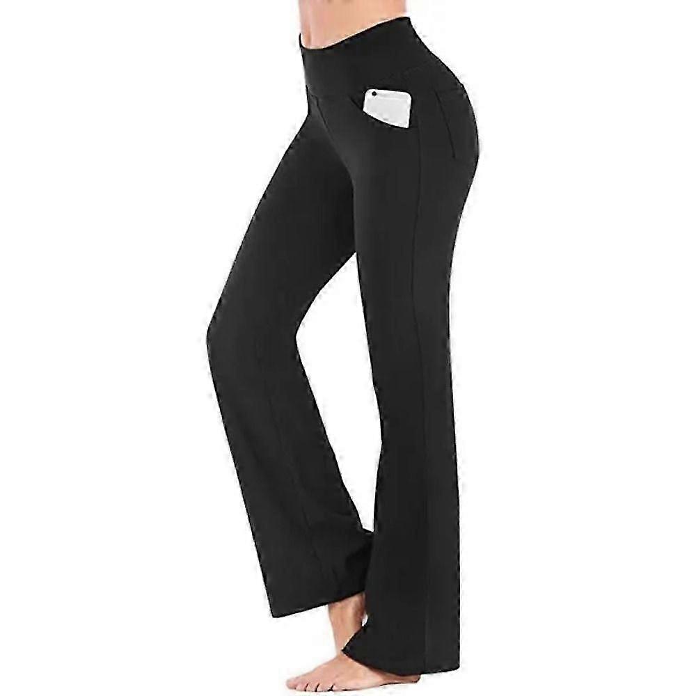Women's High-waisted Bootcut Yoga Pants With Pockets
