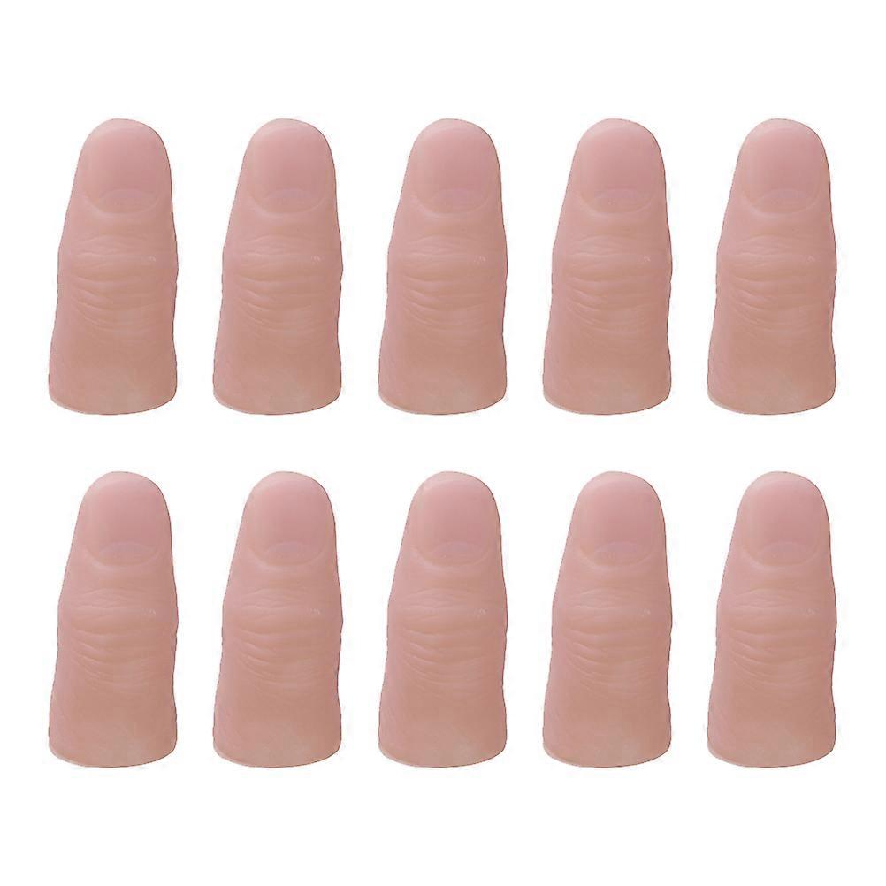 Beige Trick Fingers for Stage Show with Thumb Tips 20Pcs Pack