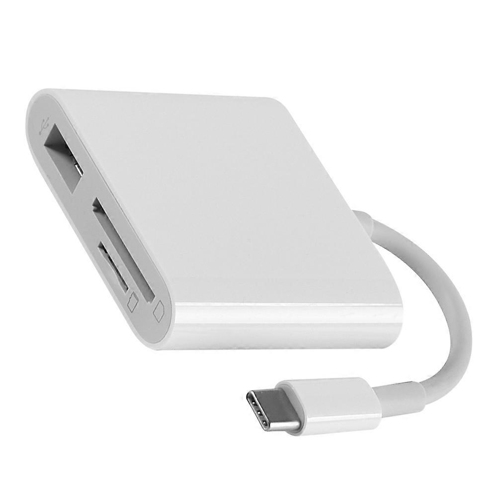 USB Reader Type-C Hub Adapter USB 3.0 for Phone Use White