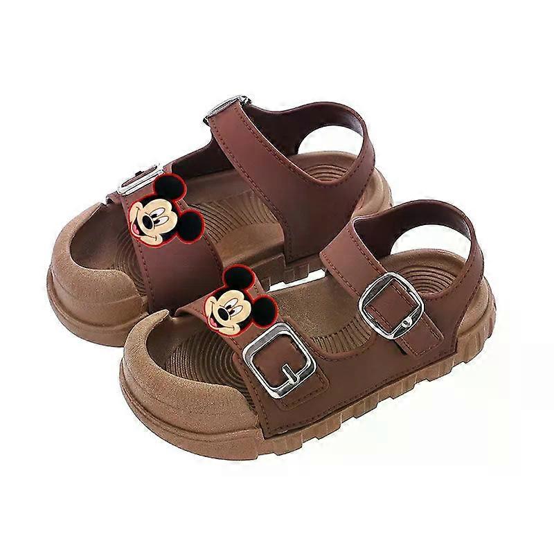 Disney Wear Velcro Casual Shoes Boys and Girls Mickey Mouse Kids Sandals Fashion Soft Bottom Baby Beach Shoes