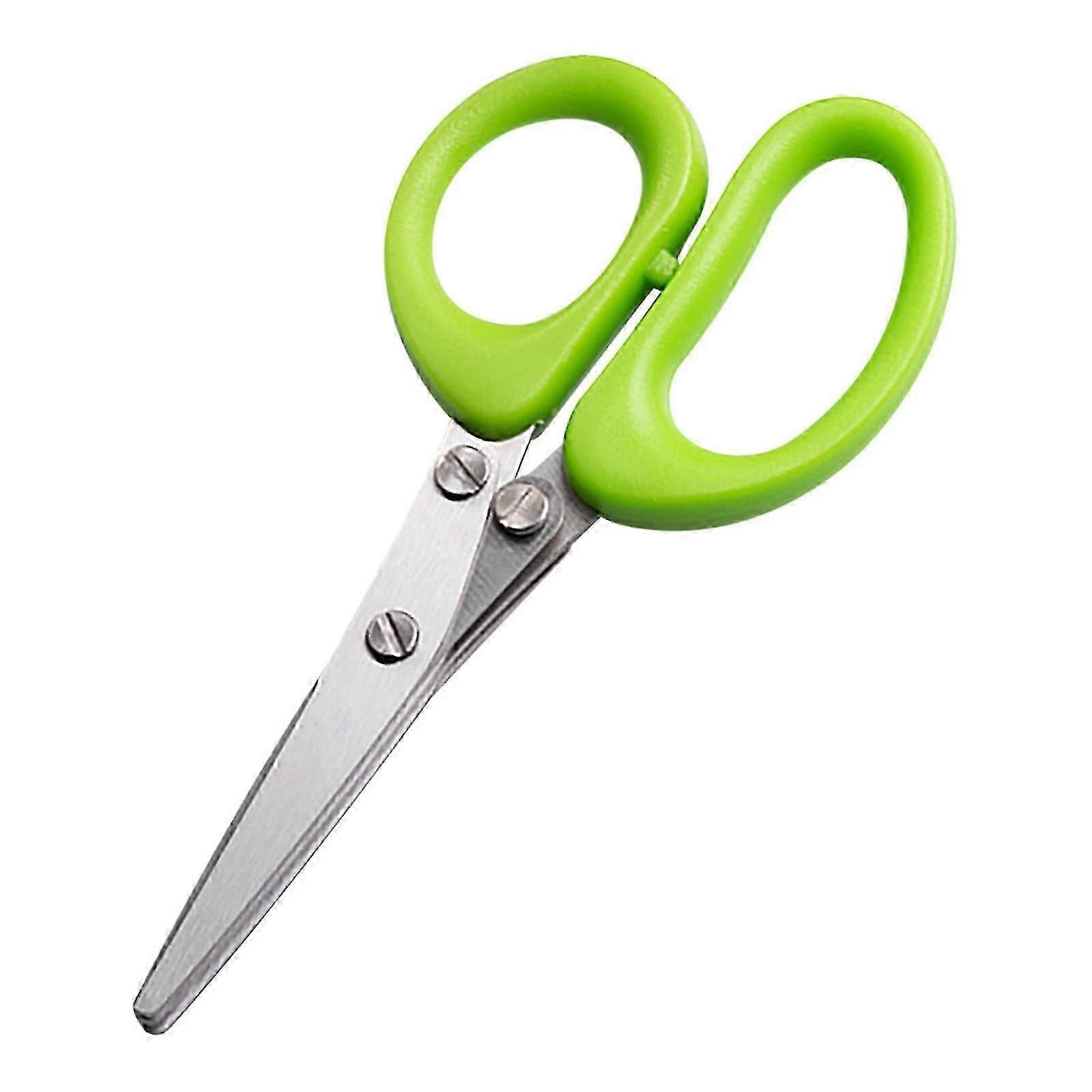 Five Blade Kitchen Salad Scissors Five Blade Kitchen Salad Scissors Stainless Steel Multilayer Spring Scissors