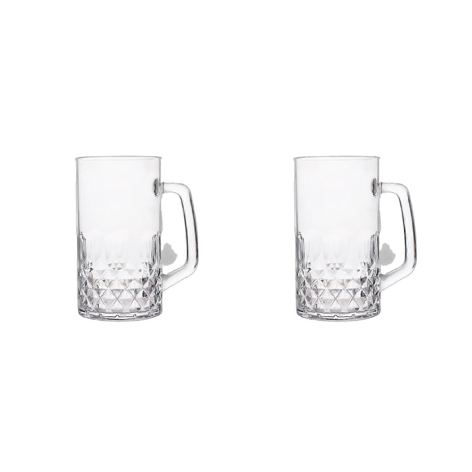 Large Dimpled Beer Mug with Wide Handle, British Style, Large Capacity for Hot and Cold Drinks