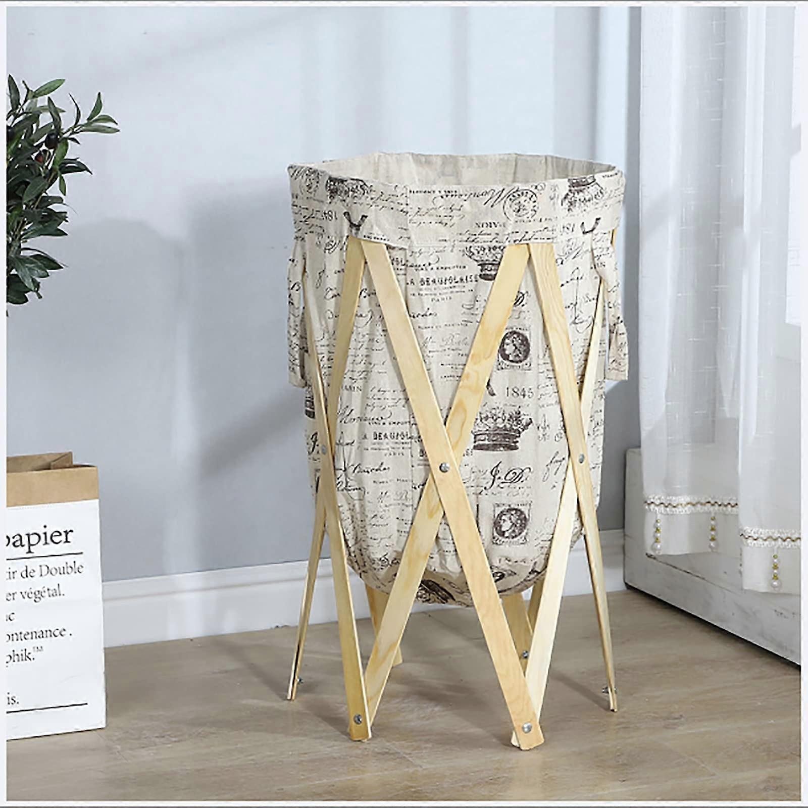 Large Foldable Laundry Basket Hamper with Lid, DiamondShaped Fabric Bin, 70x40cm Large Capacity