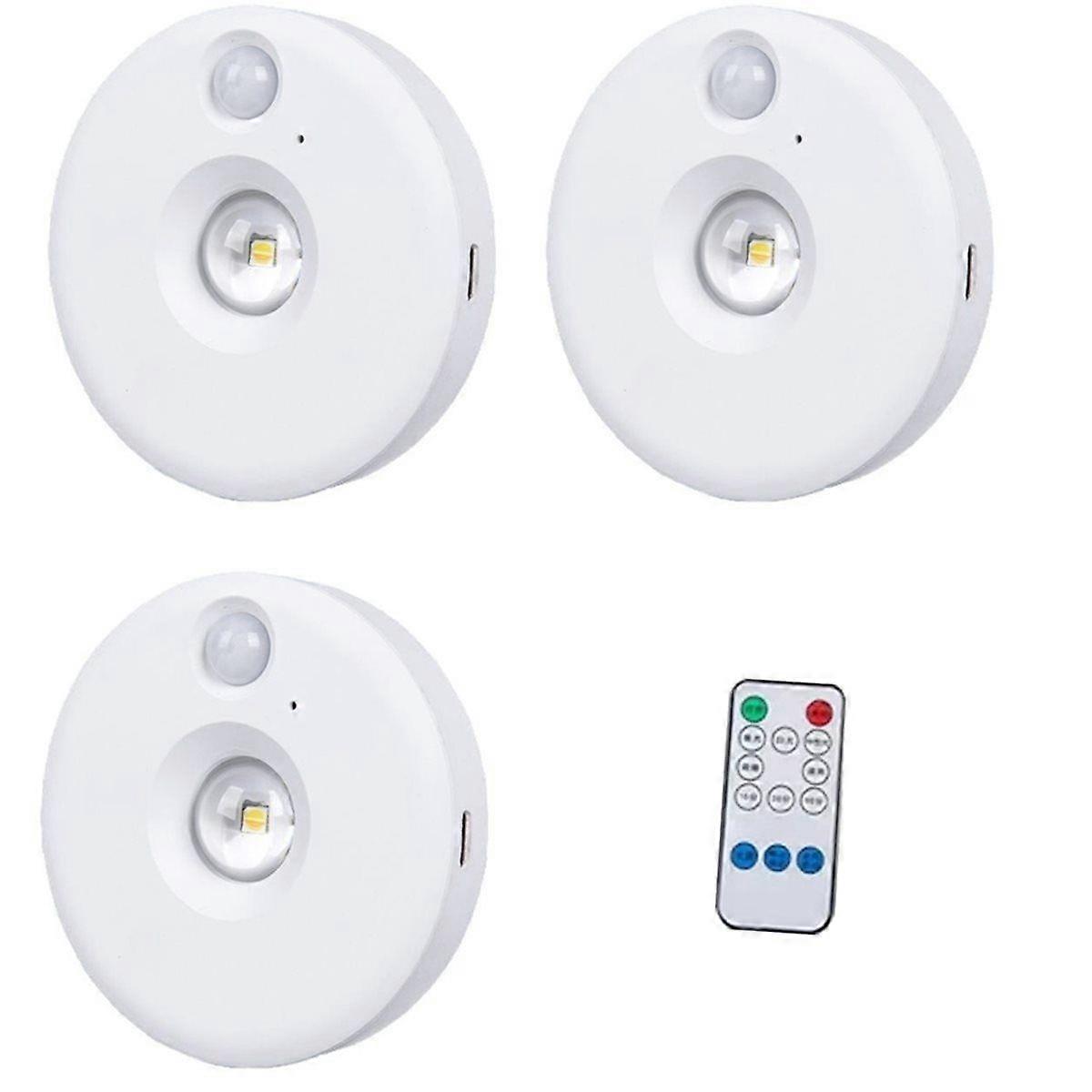 LED Under Cabinet Lights with Motion Sensor, Dimmable USB Rechargeable Night Light for Kitchen, Clos