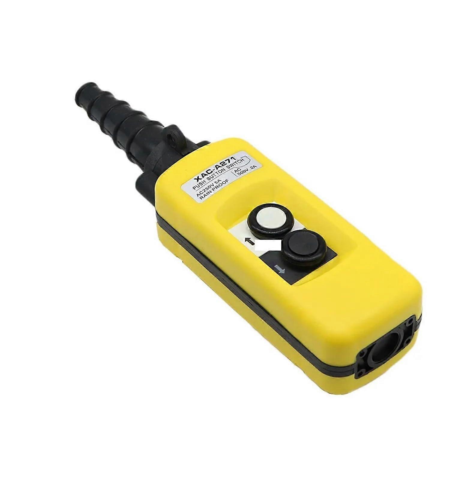 Waterproof Crane Pendant Control Switch with Up Down Hoist Push Buttons for Easy Lift Operation