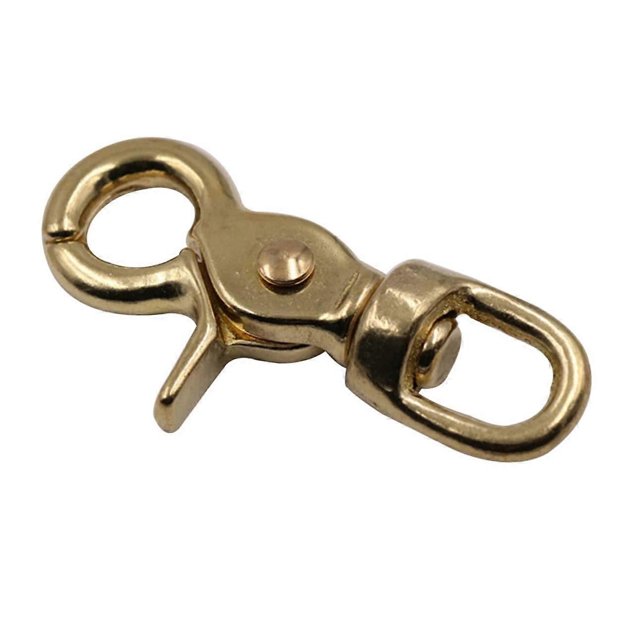 Solid Brass Swivel Lobster Clasp Bag Clip Hooks for Purse Straps Keychains and Crafts