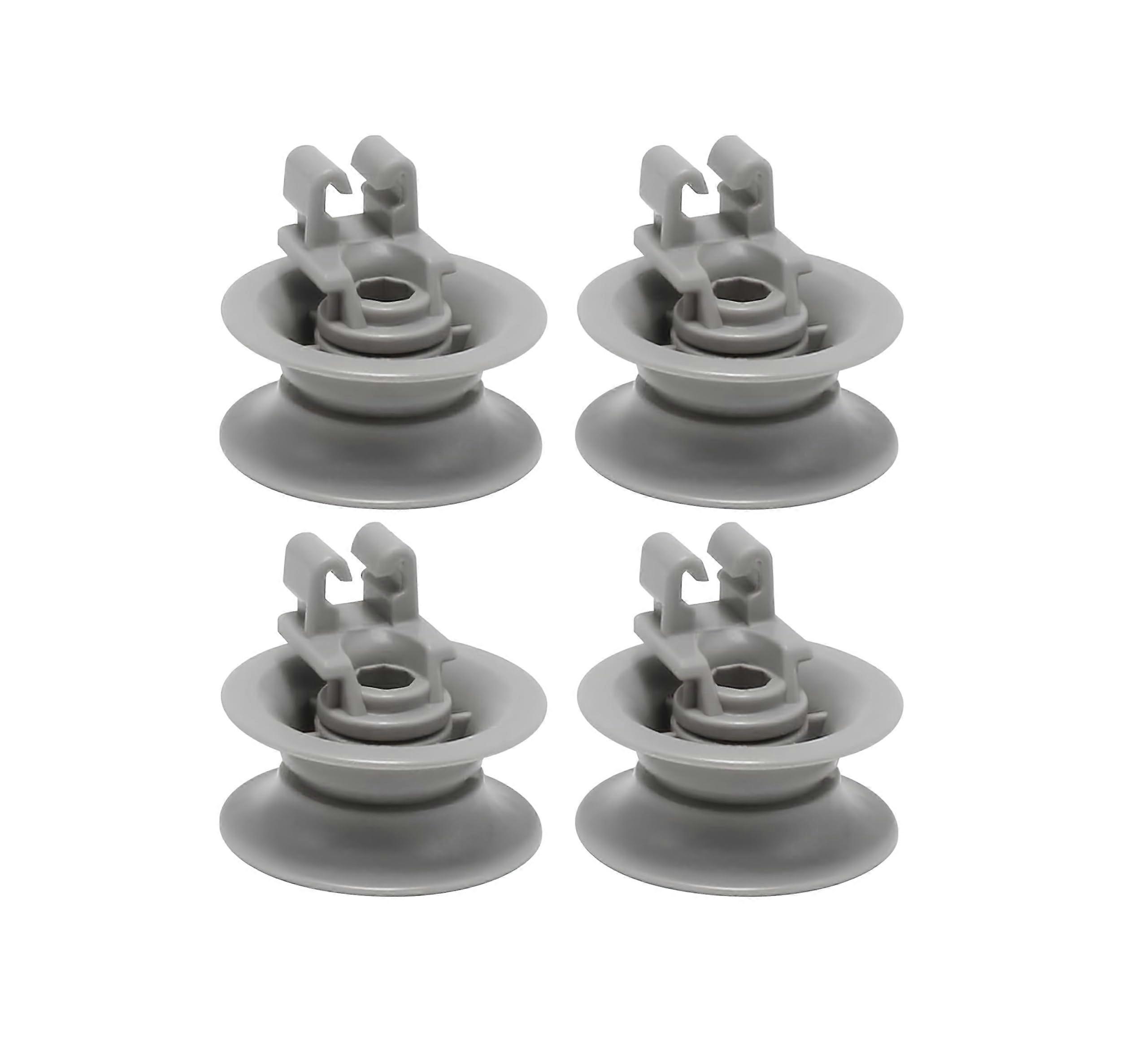 Dishwasher Upper Rack Roller Kit 00611666 4 Pack for Bosch Neff Siemens, Smooth Movement and Durable Design