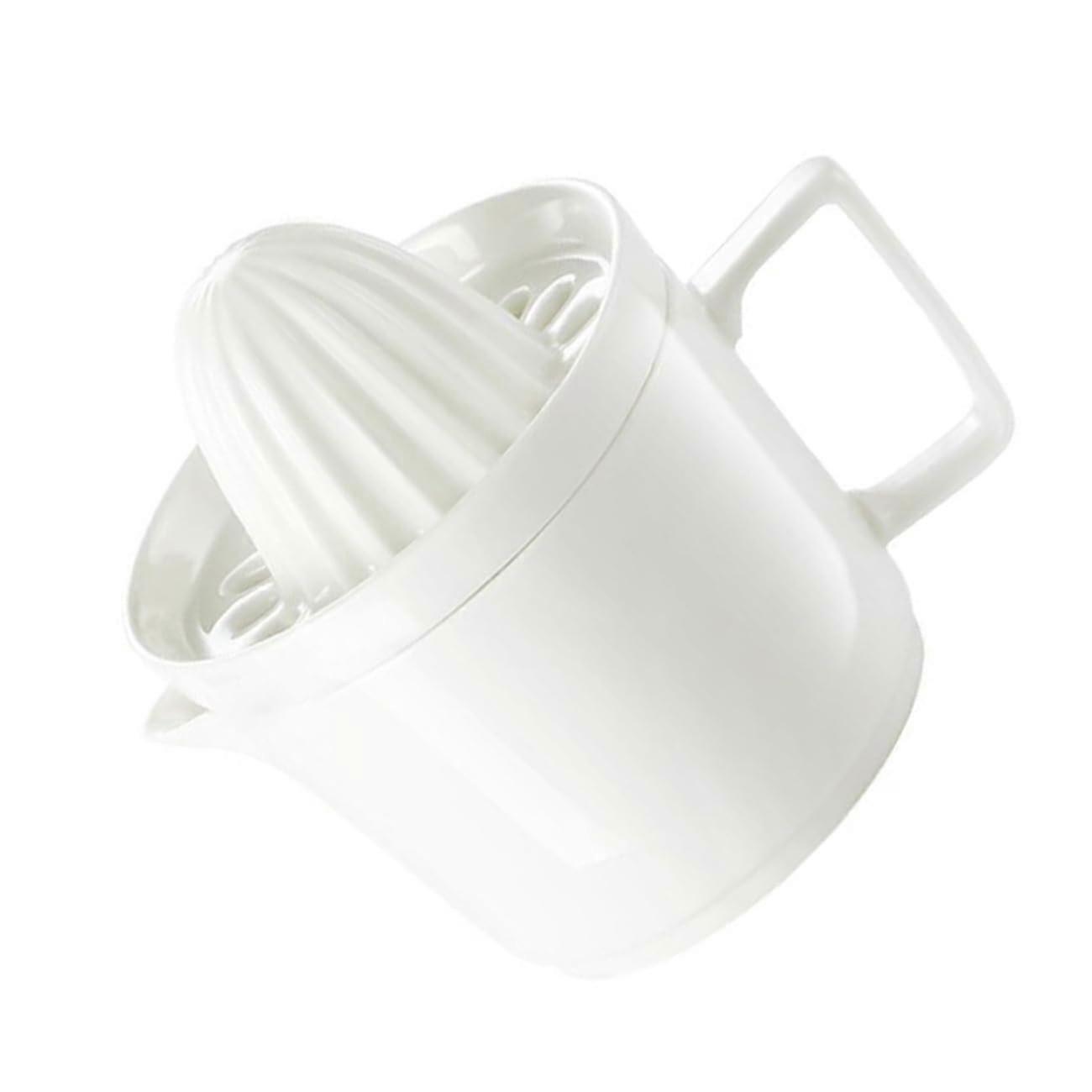 Manual Citrus Juicer Cup Easy Clean Handheld Lemon Squeezer with Integrated Storage for Kitchen