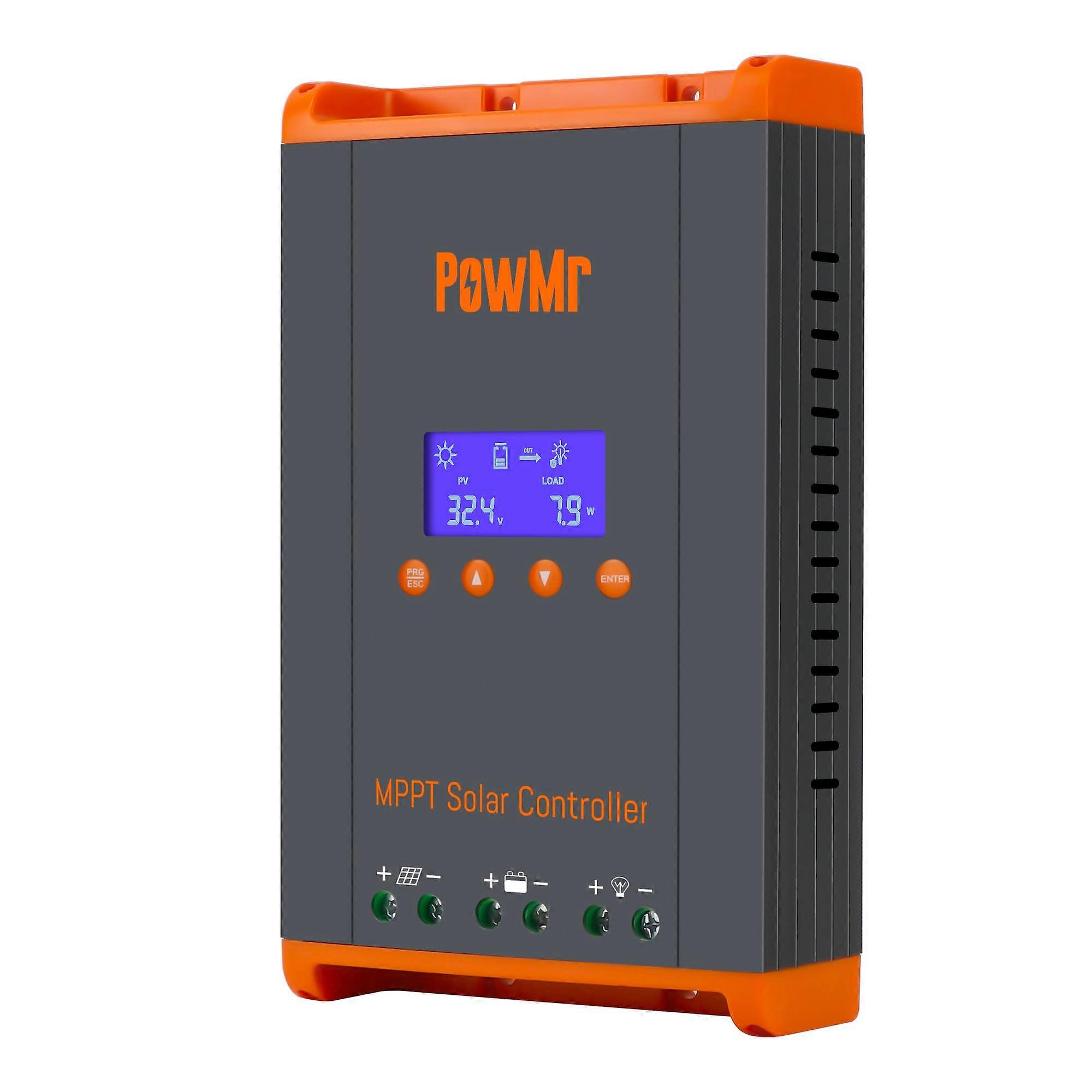 60A MPPT Solar Charge Controller 12V 24V 48V  Efficiency LCD Parallel for Lithium and Lead Acid