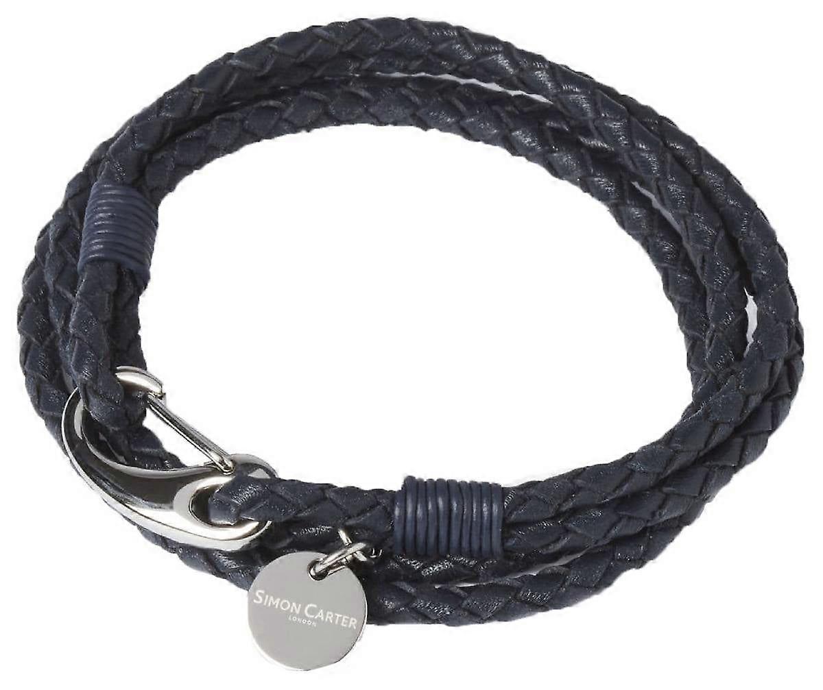 Simon Carter Padstow Bracelet - Navy Blue/Silver