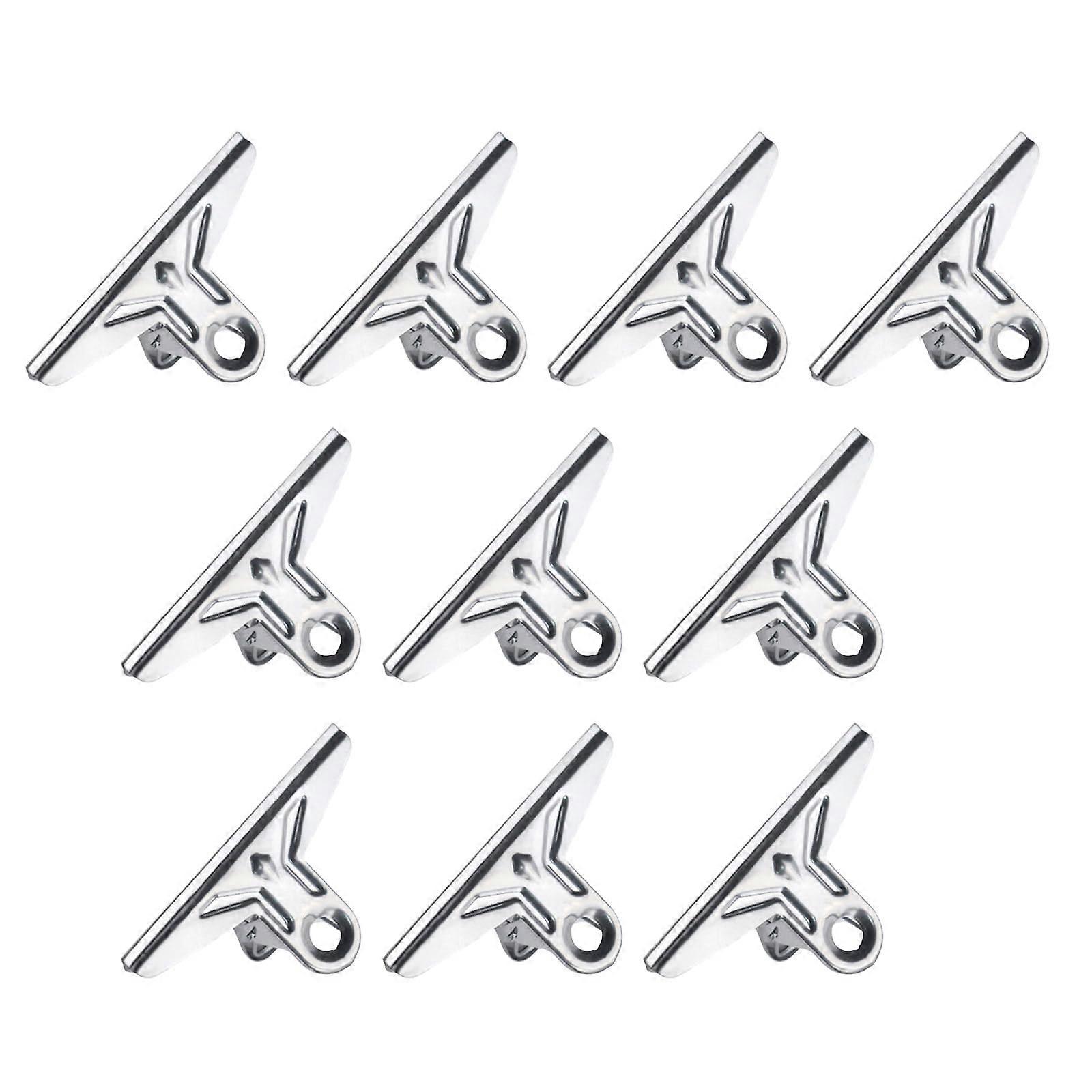 10 Pcs Large Stainless Steel Binder Clips Heavy Duty Paper Clips for Office Home Photos 12.8CM