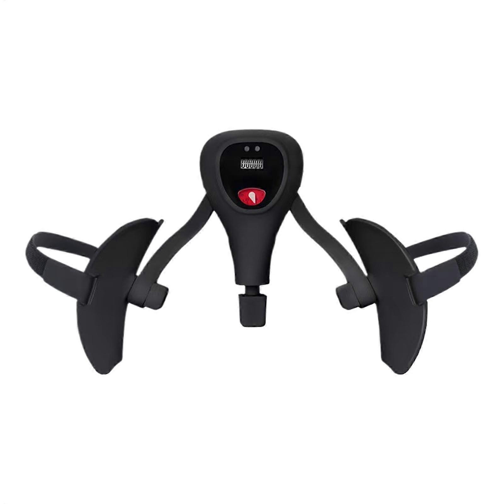 Thigh Exercise Equipment Adjustable Inner Thigh Trainer with Digital Counter and NonSlip Straps