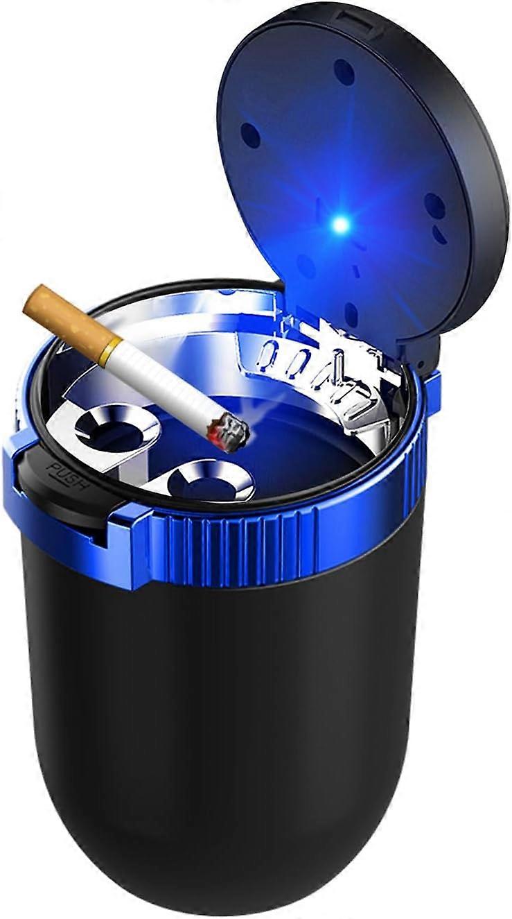 Windproof Portable LED Blue Light Smokeless Ashtray