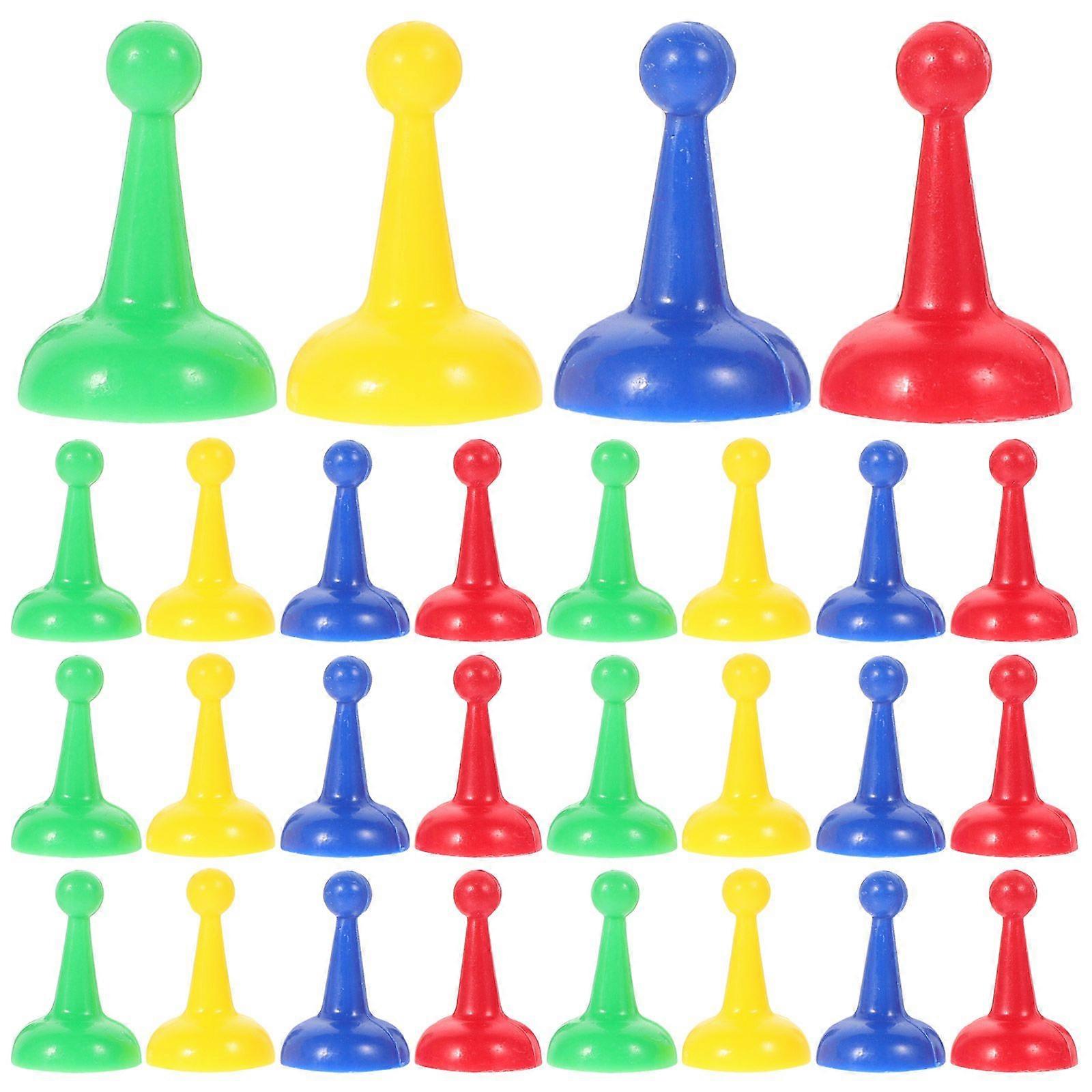 40pcs Small Chess Pieces Plastic Small Chess Pieces Chess Board Game Accessory