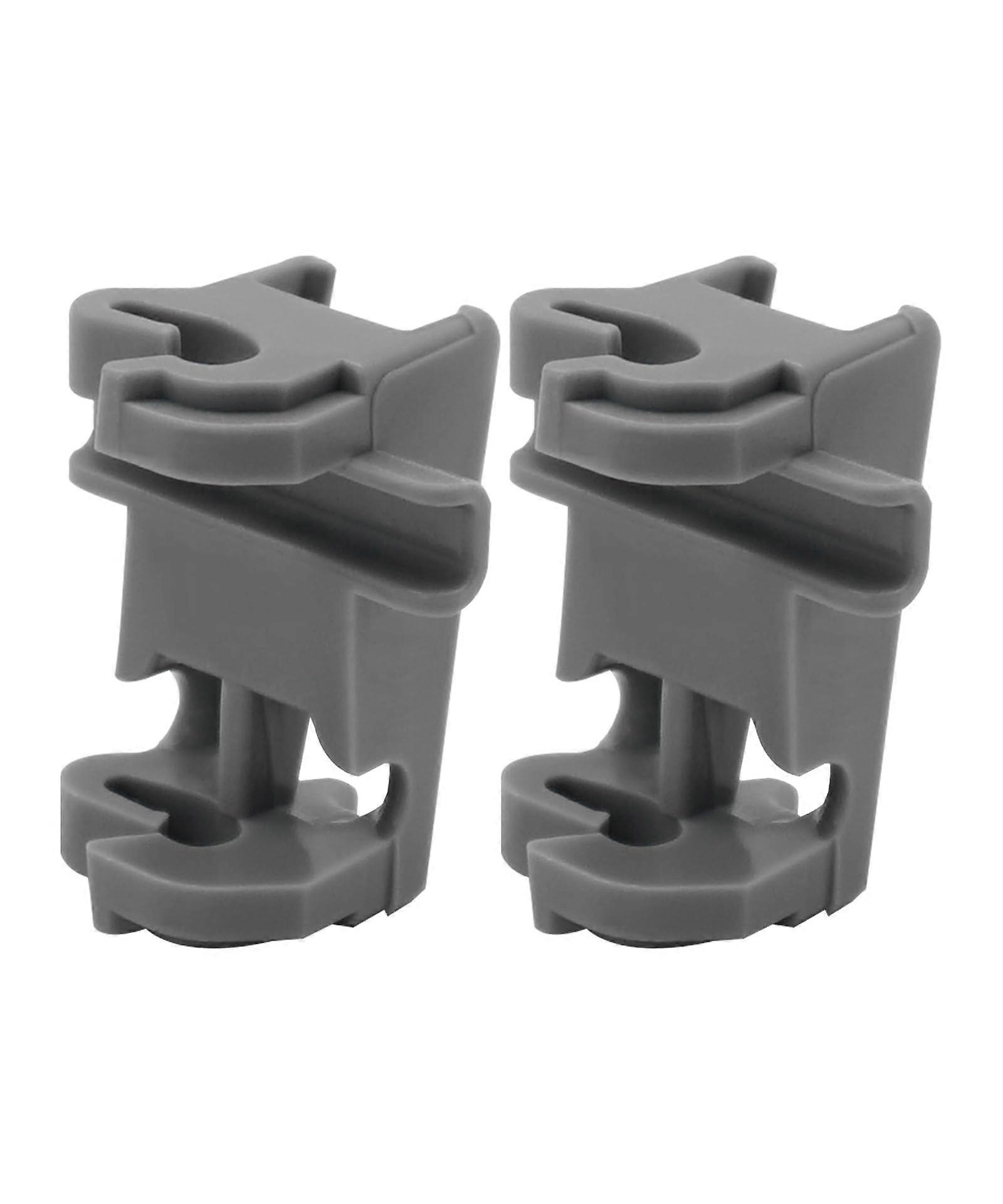 2 Pack MEG64438801 Dishwasher Rack Stop Clips Replacement for LG, Restores Rack Stability