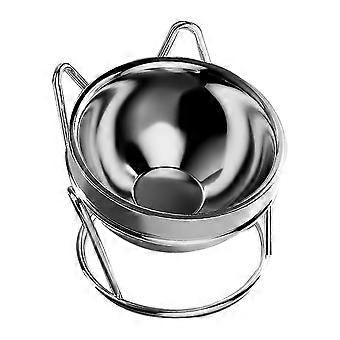 Anti-Vomiting Raised Cat Bowl with 304 Stainless Steel  Elevated Tilted Design for Healthy Feeding Posture