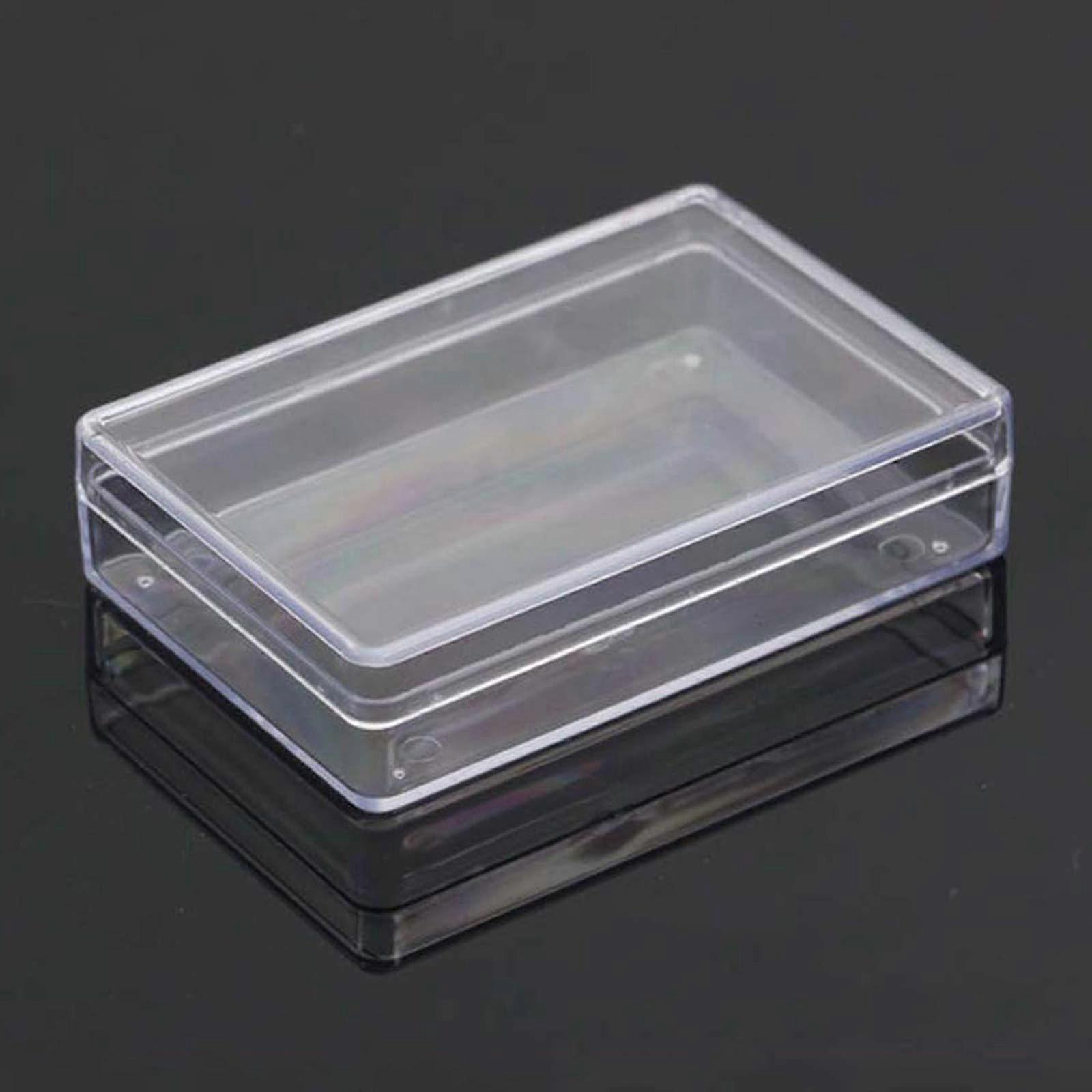 Playing Card Storage Box Transparent Durable Case for One Deck Home and Travel Use