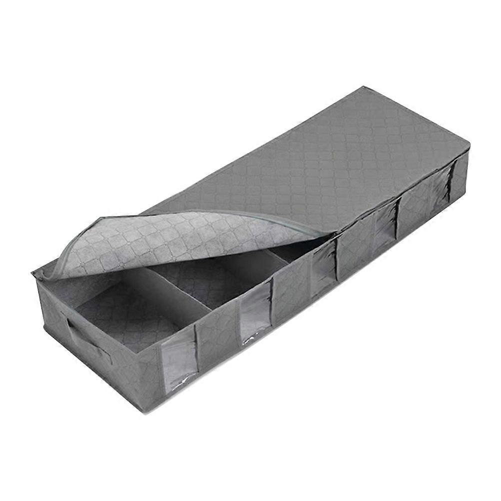 Functional Clothes Storage Basket with Handle for Home Use 1Pcs Grey Fabric