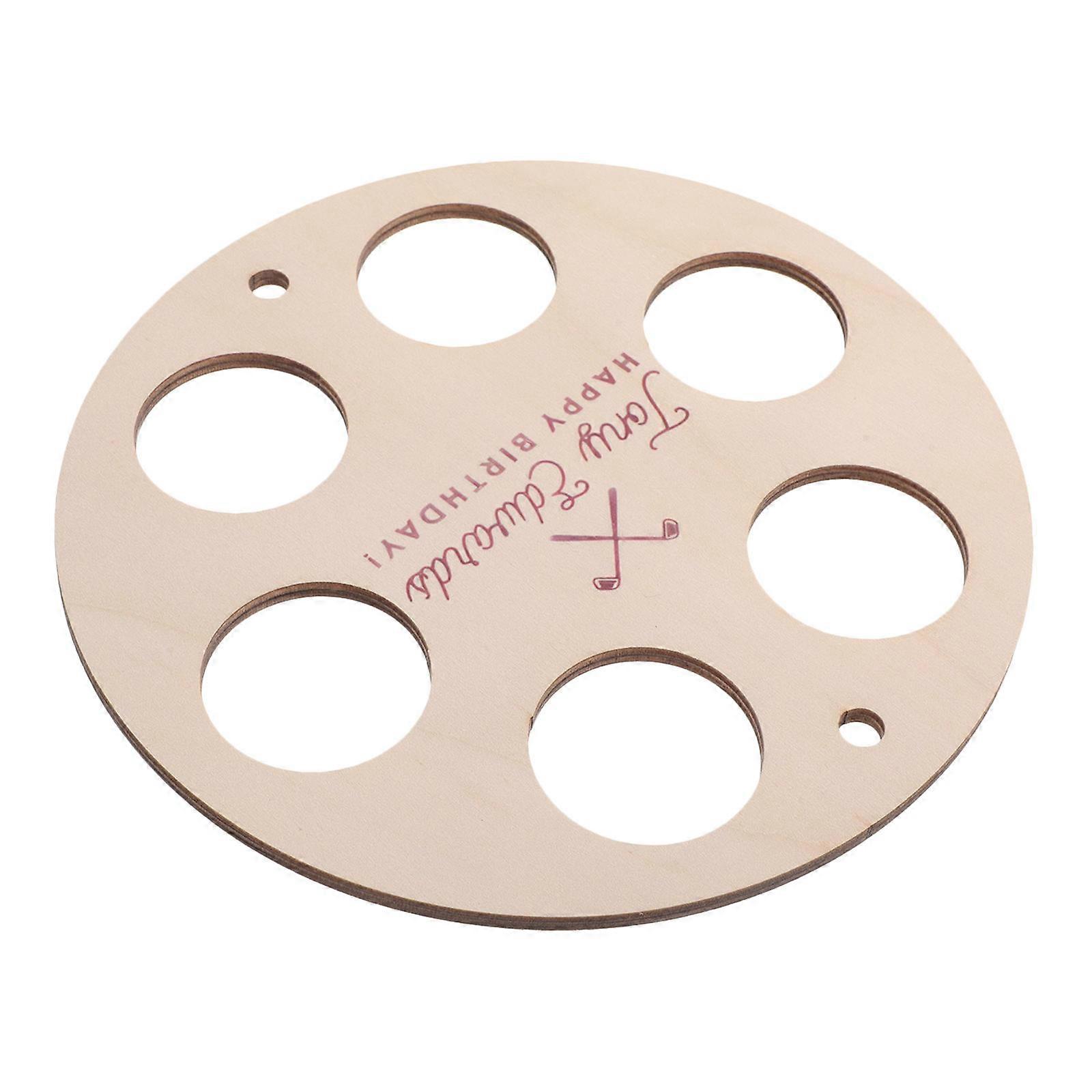 Golf Ball Display Case Wooden Stand for Ball Storage 2Pcs