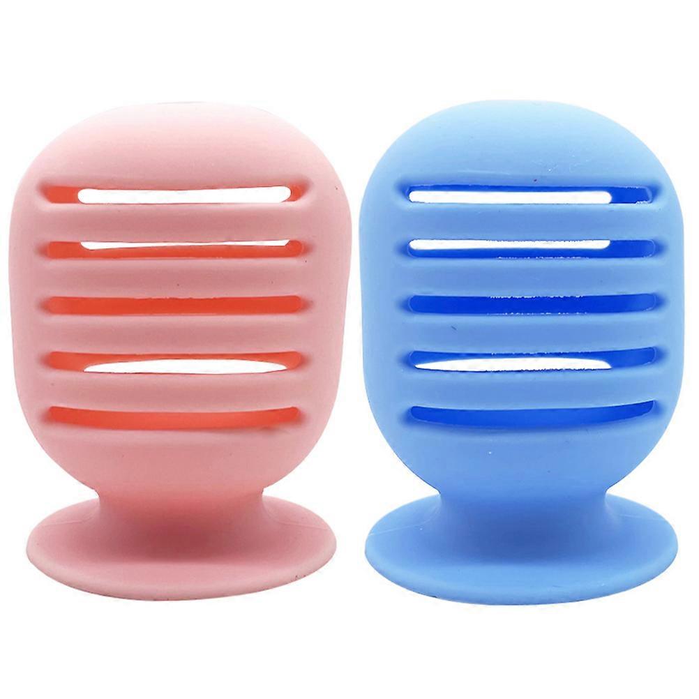 Foundation Sponge Holder Silicone Makeup Sponge Storage Container 2Pcs