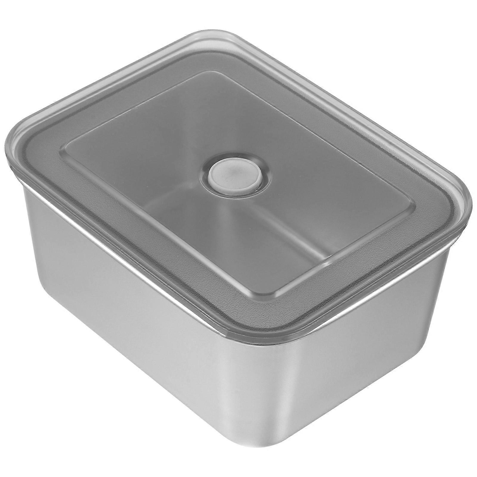 Refrigerator Food Container Stainless Fresh-Keeping Box for Storage