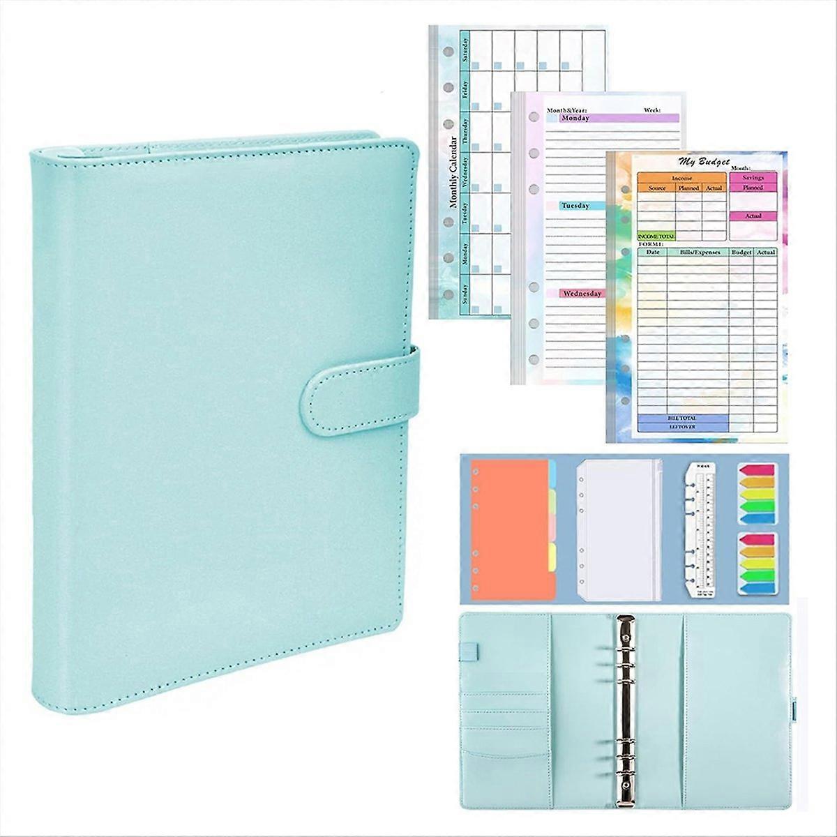 A6 Goal Planner PU Leather Storage Pouch Notebook A