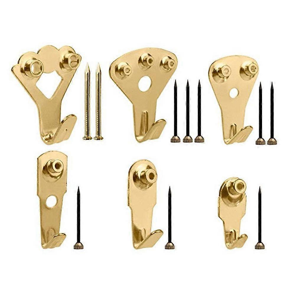 Hanging Hook Alloy Hook for Home 84Pcs Golden Multi-Function Set