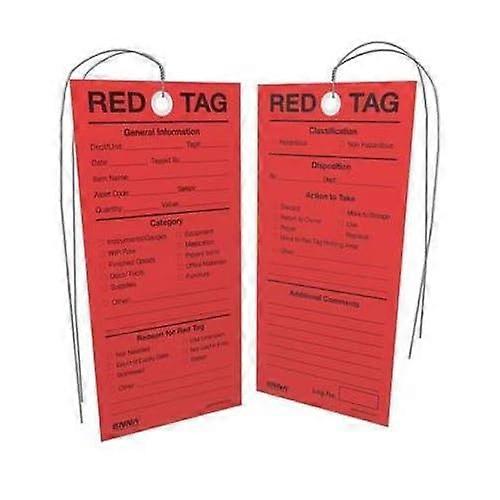 Rote 5S-Tags