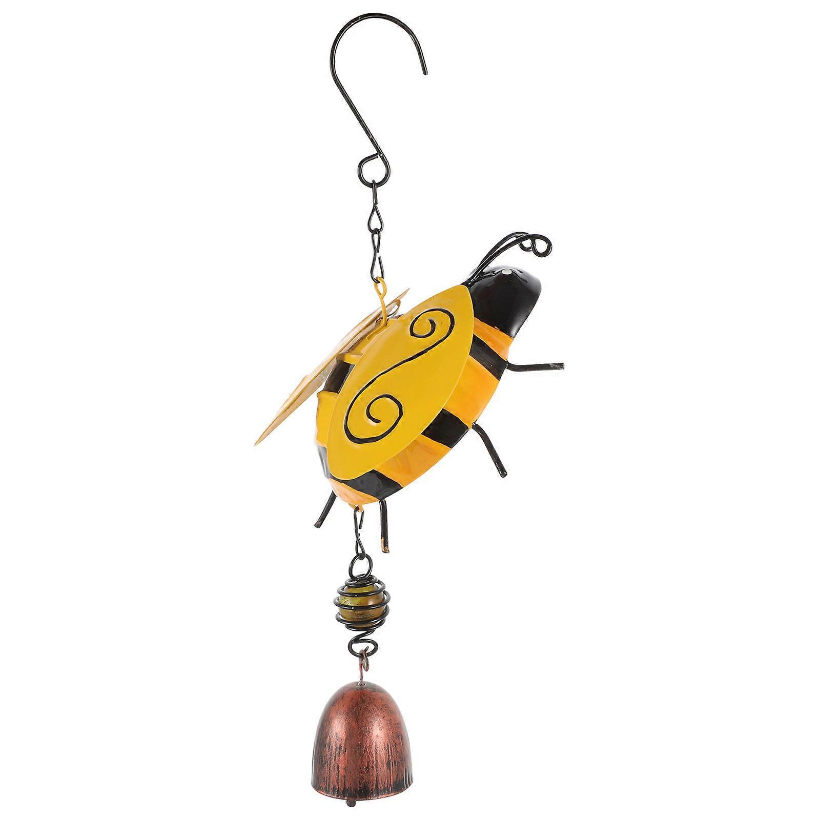 Assorted Color Creative Bee Wind Chime Decorative Hanging 1Pcs