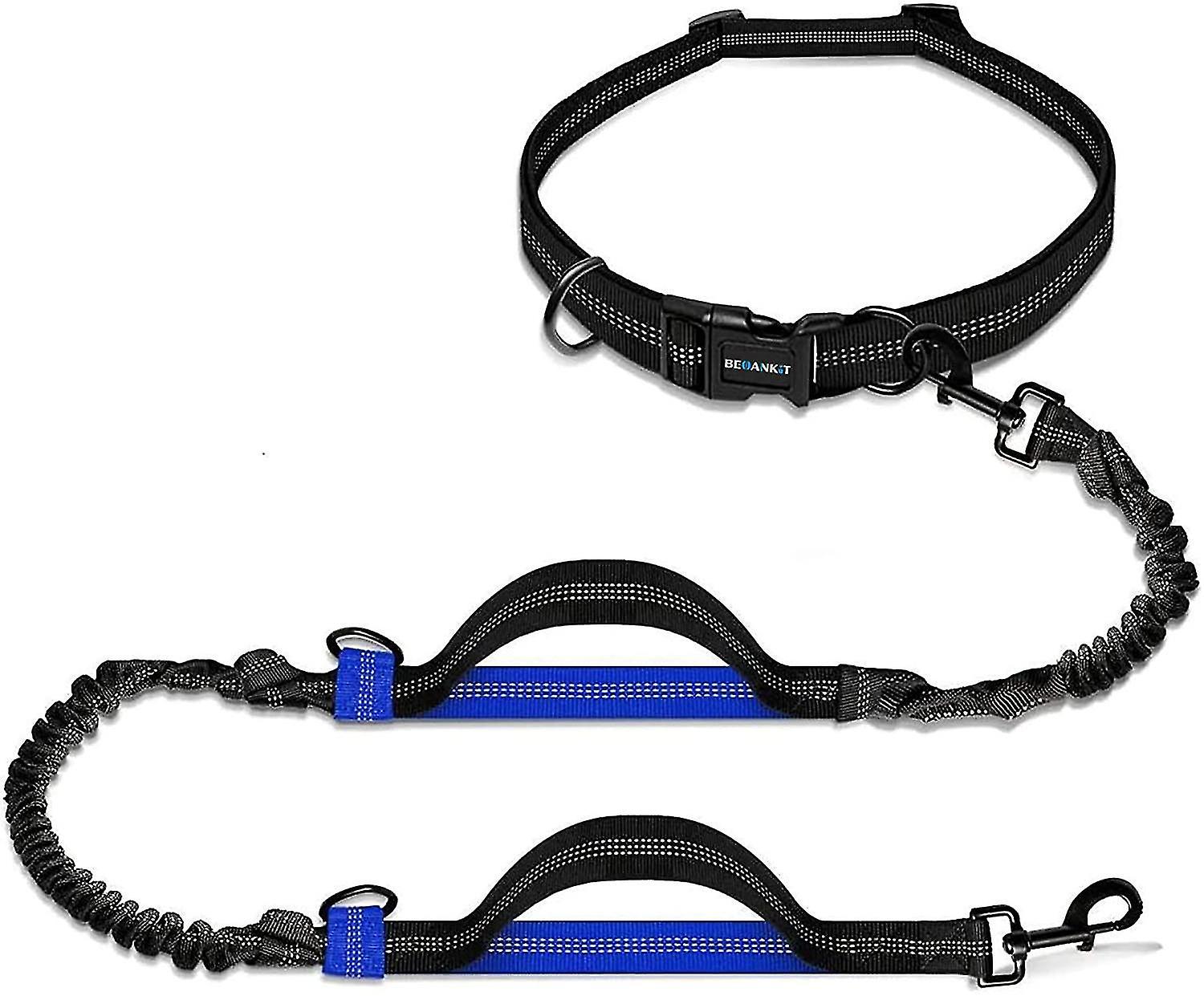 Hand Free Dog Leash Adjustable Waist Belt For Jogging Practice Pet Containment Systems