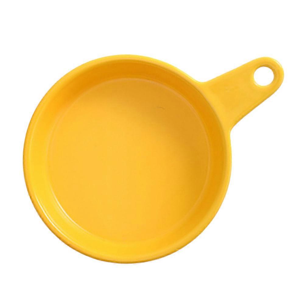 Practical Bread Baking Ceramic with Handle for Kitchen Yellow