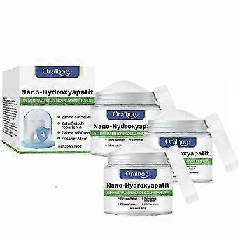 1-3X Hydroxyapatit-Zahnpulver, Nano-Hydroxyapatit-Pulver für aufhellende Zähne, sanft zu empfindlichen Zähnen, für frischen Atem, 50 g, dbIAOS