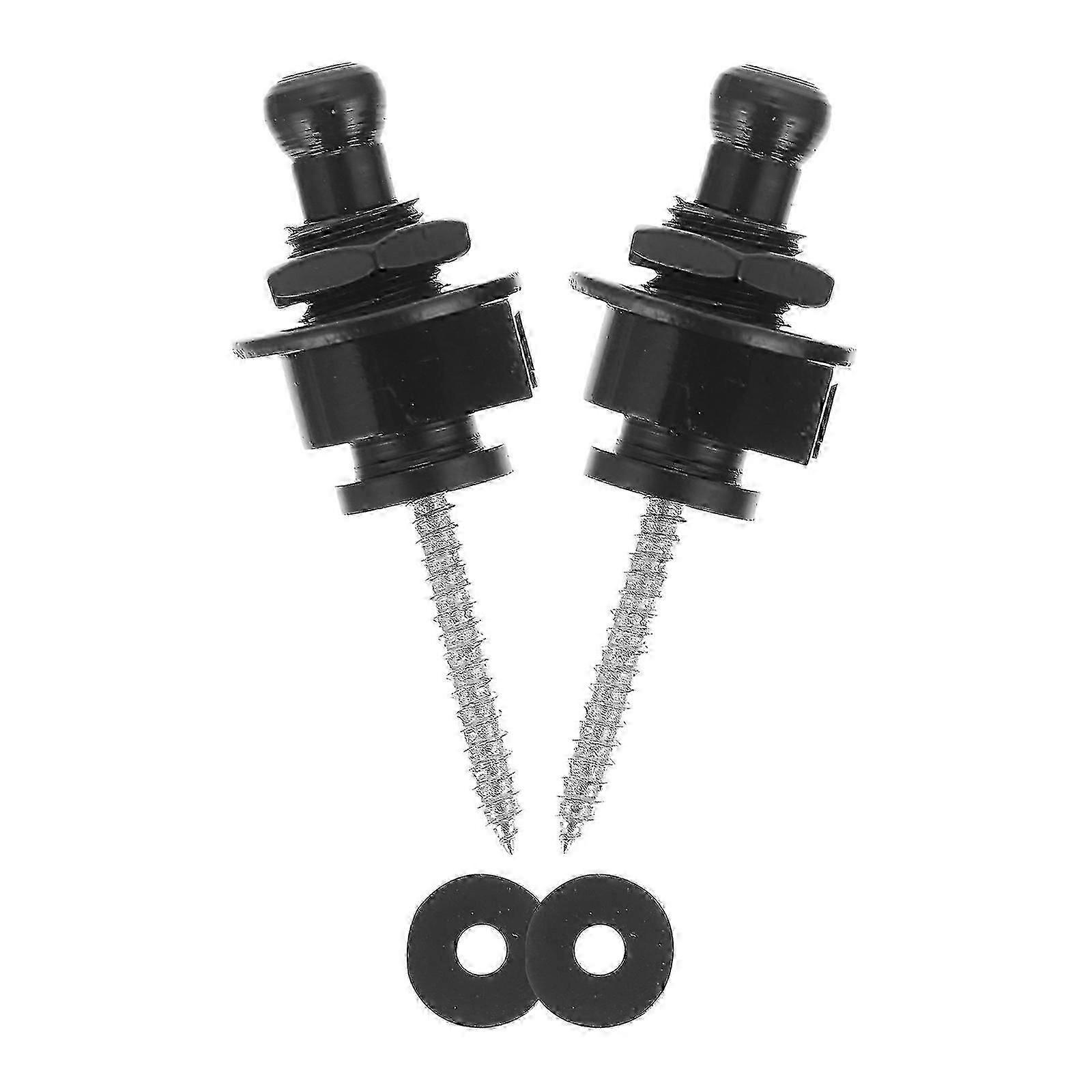 Guitar Strap Button Locks Iron Anti-Skid Function 2Pcs for Guitar