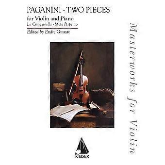 Deux pièces : La Campanella et Moto Perpetu : Collection Chefs-d'œuvre pour violon et piano