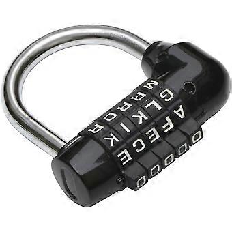 5 letras combinação cadeado preto - combinação fechaduras - bicicleta bloqueio mochila laptop - perfeito para salas de fuga
