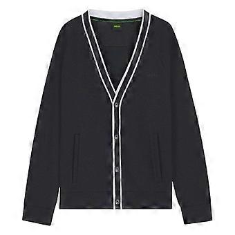 Boss Herren-Strickjacke mit Kontrastdetails und lockerer Passform