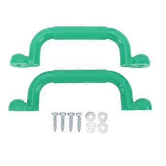 1 Pair Playground Handles Professional Versatile Slip Resistance Sturdy Large Safety Hand Grips for Playset Climbing Frame Play House Green