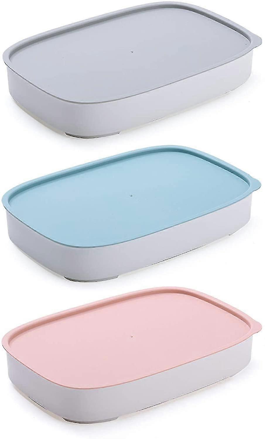 3 Pcs Fridge Storage Containers