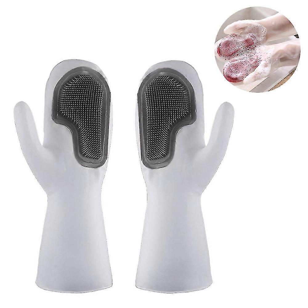1pcs - Silicone gloves, reusable waterproof cleaning gloves with