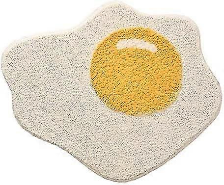 Liseng Funny Bathroom Rug Egg Pattern Entryway Kitchen Bedroom Chic Doormat
