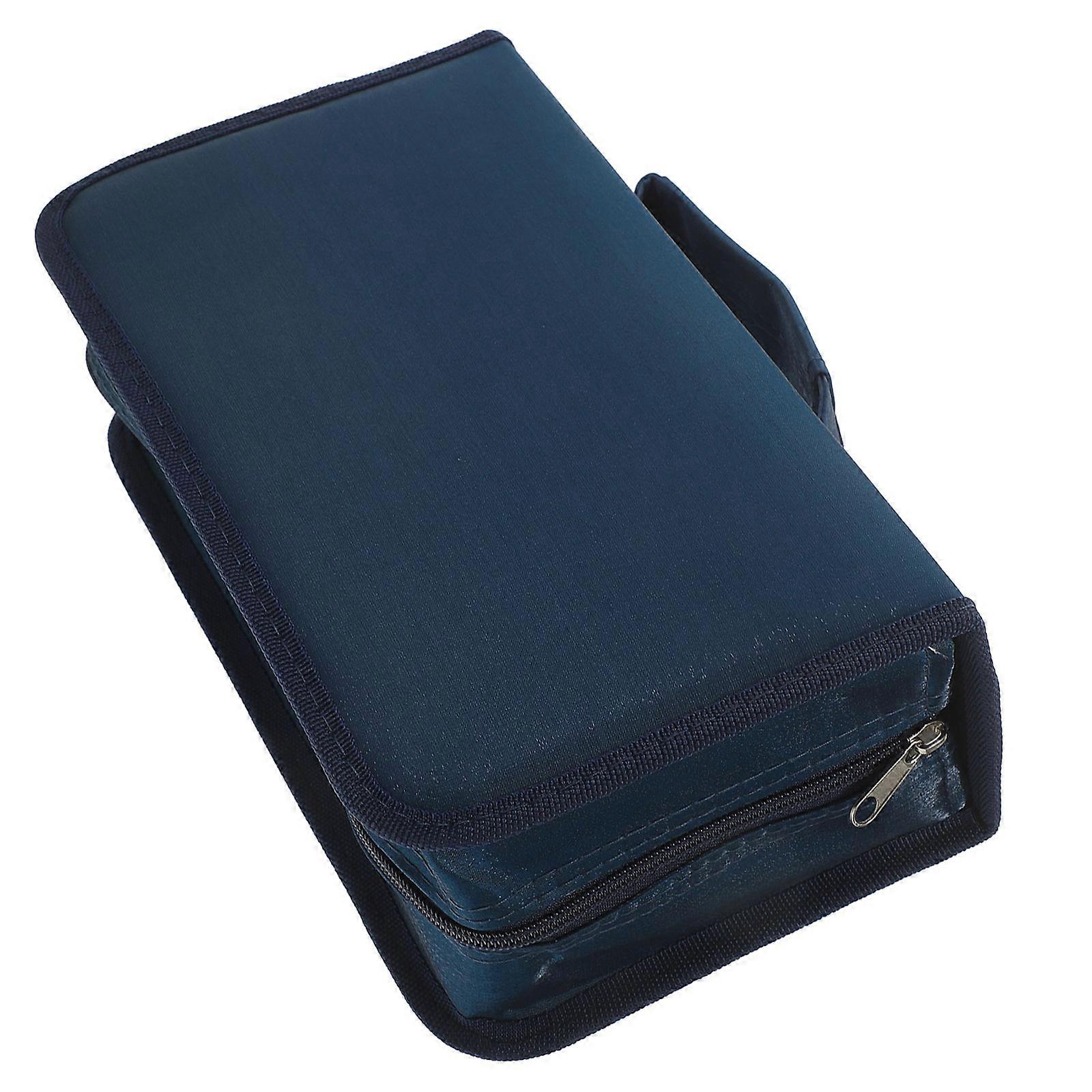 CD Case 128 Capacity DVD Storage Case Rectangle CD Holder Storage Case Car CD Pouch