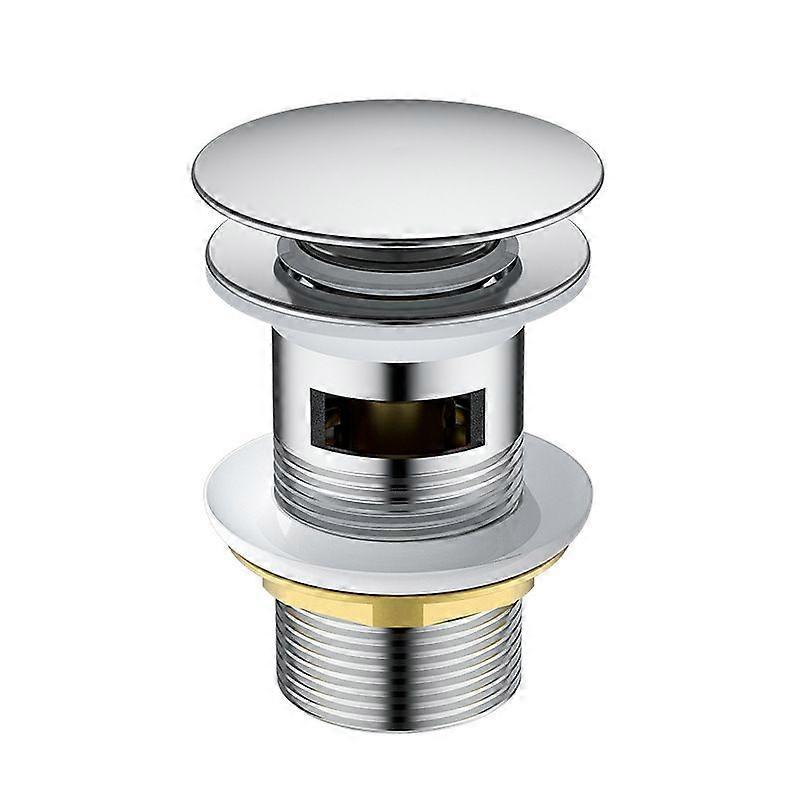 Brass sink drain without overflow