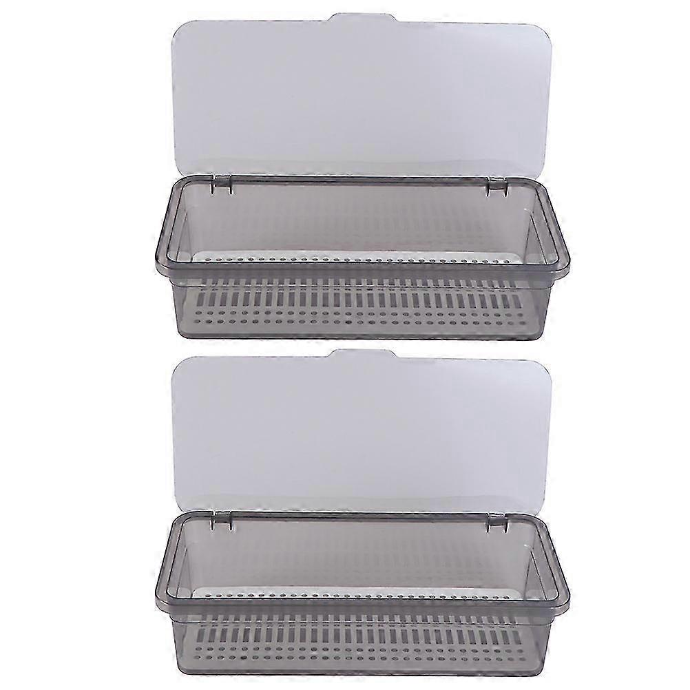 Kitchen Utensils Holder 2Pcs Rectangular Designed Compatible with Modern Kitchen Organization Efficient Drying Solutions